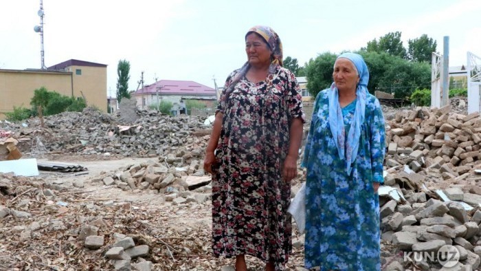 Разрушение домов Узбекистан