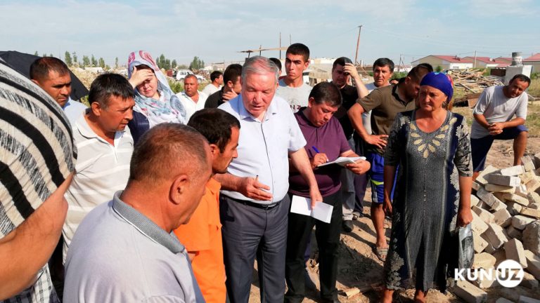 Разрушение домов Узбекистан