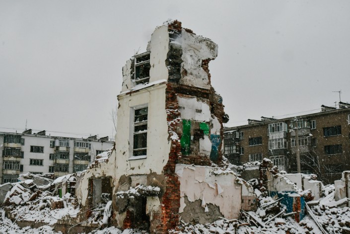 Разрушение домов КЗ